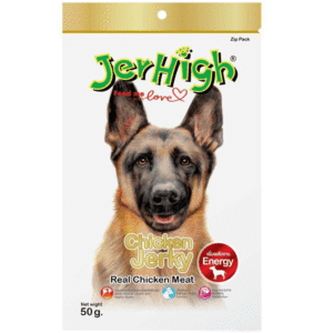 JerHigh Chicken Jerky Dog Treats - 3x50g