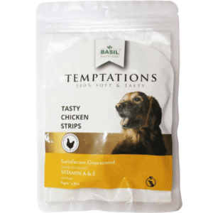 Basil Temptations Chicken Strips Dog Treat - 2x80g