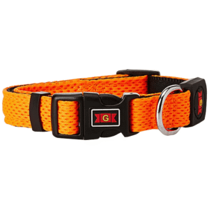 Glenand Nylon Mesh Collar for Dogs (Orange) - L:13 -22in Neck