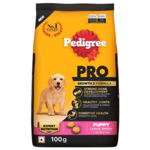 Pedigree PRO Expert Nutrition for Large Breed Puppy(3 to 18 Months) Dry Food (100g) - 100g