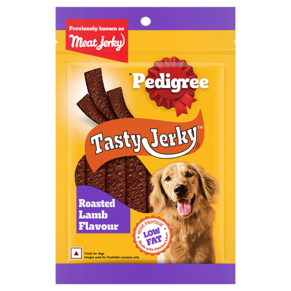Pedigree Roasted Lamb Tasty Jerky Dog Treat - 6x70g