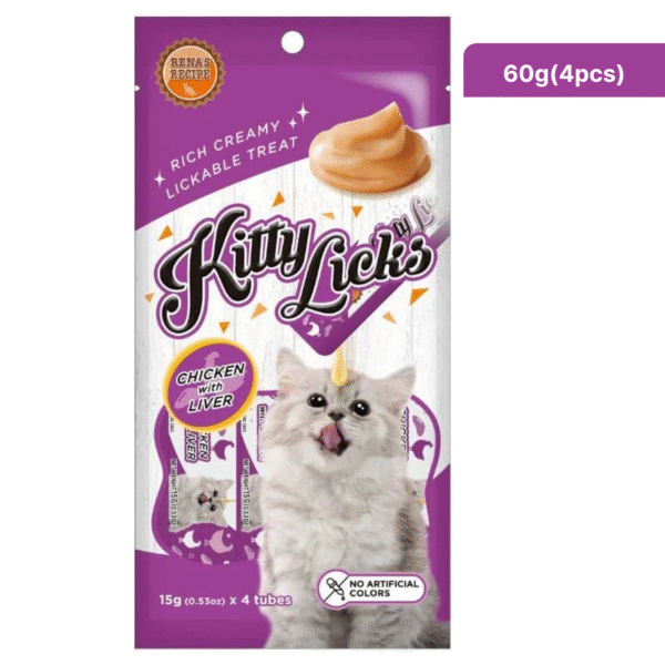 Kitty Licks Chicken Liver Cat Treats - 60g(4pcs)