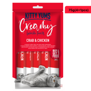 Kitty Yums Crab & Chicken Creamy Cat Treats - 24x15g(24pcs)