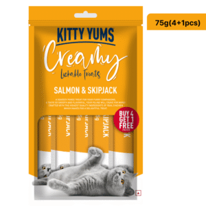 Kitty Yums Salmon & Skipjack Creamy Cat Treats - 24x15g(24pcs)
