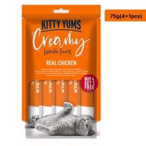 Kitty Yums Real Chicken Creamy Cat Treats - 375g(25pcs)