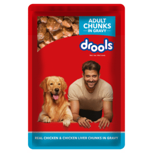 Drools Real Chicken & Chicken Liver Chunks in Gravy Adult Dog Wet Food (60g) - 60g