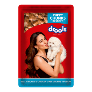 Drools Real Chicken & Chicken Liver Chunks in Gravy Puppy Dog Wet Food (60g) - 60g