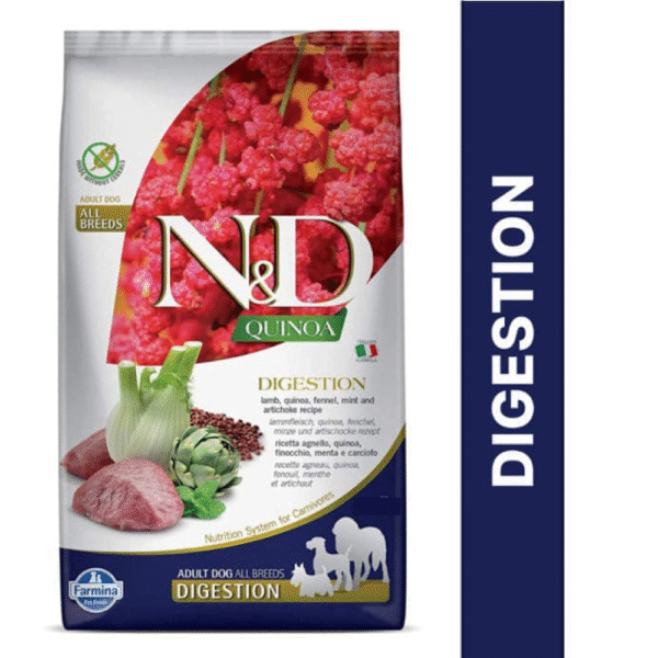 Farmina N&D Quinoa Lamb Mint & Fennel Digestion Grain Free Adult Dry Dog Food (100g) - 100g