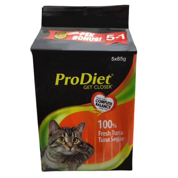ProDiet 100% Tuna & Tuna Segar Adult Cat Wet Food - 20+4x85g