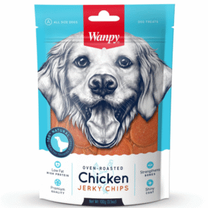 Wanpy Oven Roasted Chicken Jerky Chips Dog Treats - 100g