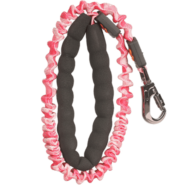 Basil Shock Absorbing Stretch Leash for Dogs (Pink) - 122cm