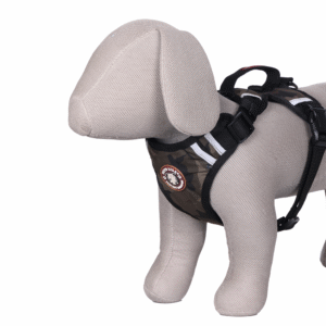 Pets Like Padded Double Side Harness for Dogs (Brown Flange) - L:73 -93cm Girth