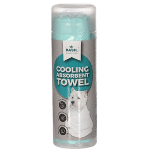 Basil Absorbent & Cooling Towel for Dogs and Cats (Green) - 66x43cm
