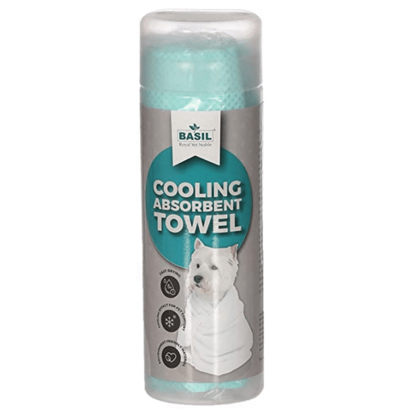 Basil Absorbent & Cooling Towel for Dogs and Cats (Green) - 66x43cm