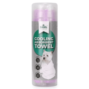 Basil Absorbent & Cooling Towel for Dogs and Cats (Purple) - 66x43cm