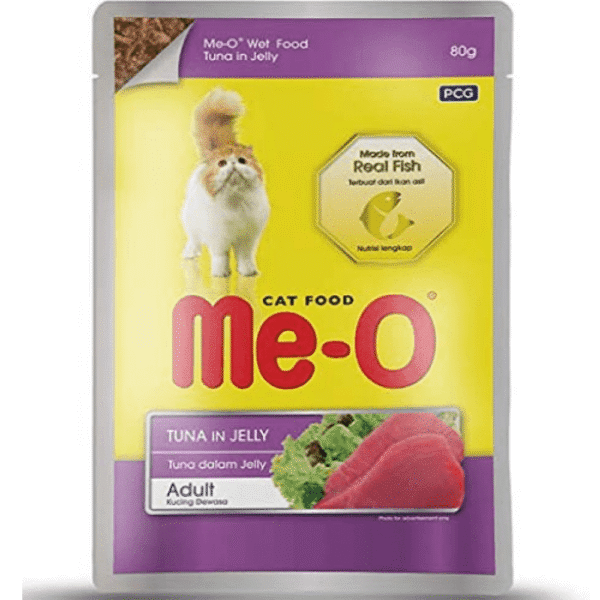 Me O Tuna in Jelly Adult Cat Wet Food - 24x80g