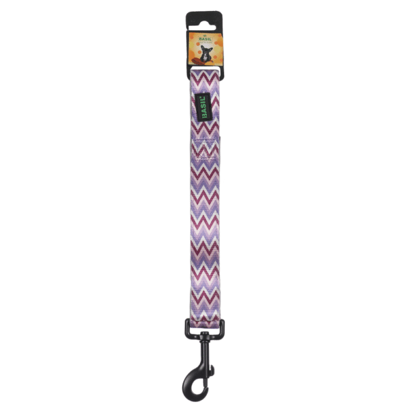 Basil Printed Leash for Dogs and Cats (Purple) - M:19mm Width