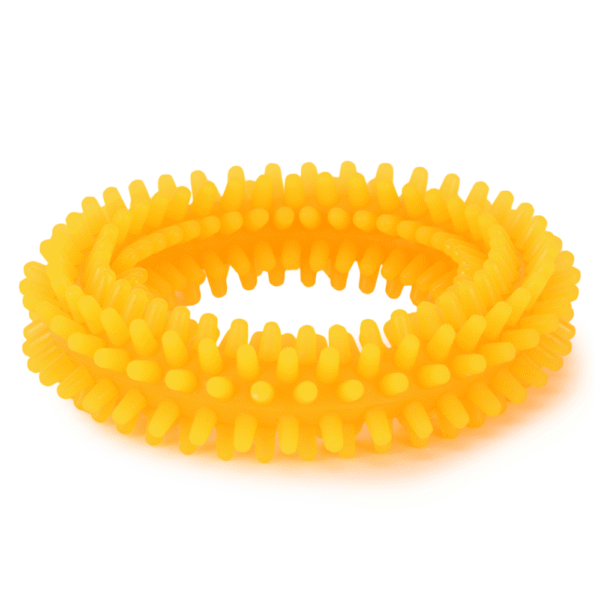 Basil Teething Ring Chew Toy for Dogs | For Medium Chewers (Orange) - 10cm