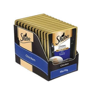 Sheba Chicken Loaf Rich Premium Adult Fine Cat Wet Food - 48x70g