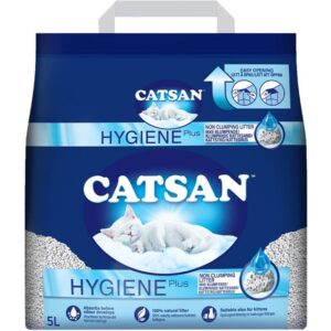 Catsan Hygiene Plus Unscented Non Clumping 100% Natural Cat Litter - 10L