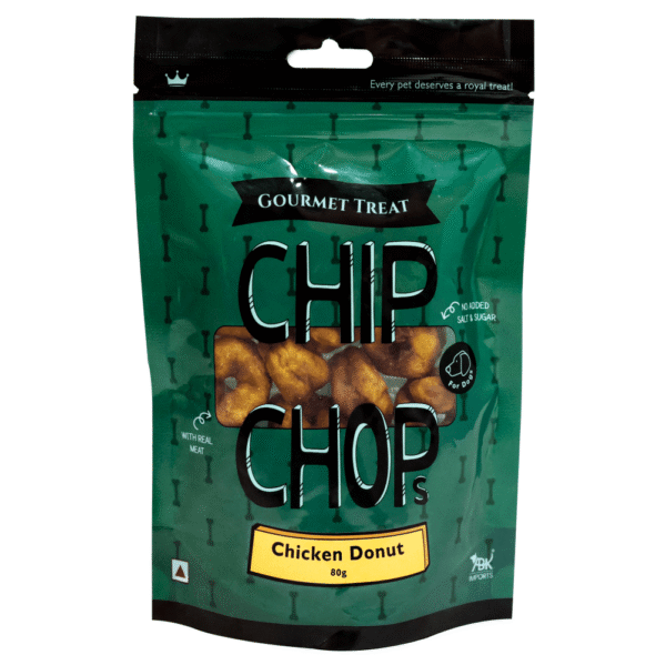 Chip Chops Chicken Donut Gourmet Dog Treats - 80g