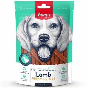 Wanpy Oven Roasted Soft Lamb Jerky Slices Dog Treats - 100g