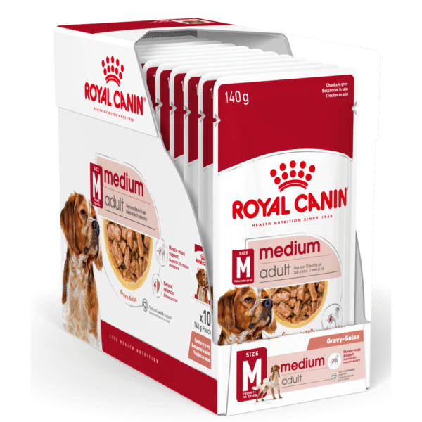 Royal Canin Medium Adult Dog Wet Food - 10x140g