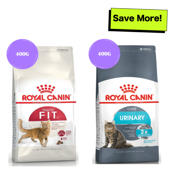 Royal Canin Fit 32 and Urinary Care Adult Cat Dry Food Combo - 400g+400g