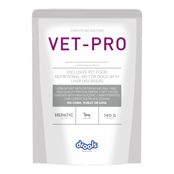 Drools VET PRO Hepatic Pet Wet Food for Dogs - 30x140g