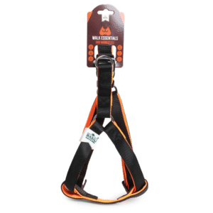 Basil Nylon Padded Adjustable Harness for Dogs (Black) - L:20 -25in Chest