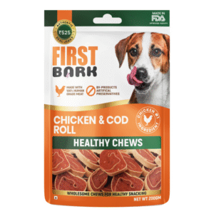 First Bark Chicken Cod Roll Dog Treats - 200g