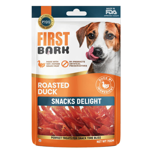 First Bark Soft Roasted Duck Dog Treats - 70g