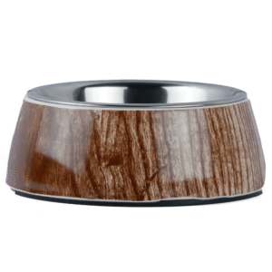Basil Wooden Print Melamine Bowl for Dogs and Cats(200mL) - 200mL