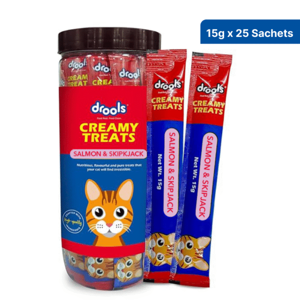 Drools Salmon & Skipjack Creamy Cat Treats - 2x375g(50pcs)