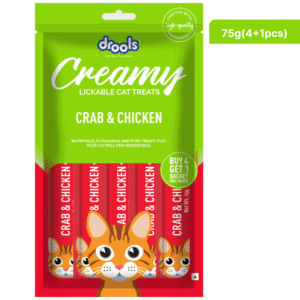 Drools Crab & Chicken Creamy Cat Treats - 3x75g(15pcs)