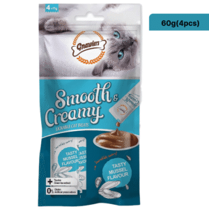 Gnawlers Mussel Flavour Creamy Cat Treats - 5x60g(20pcs)