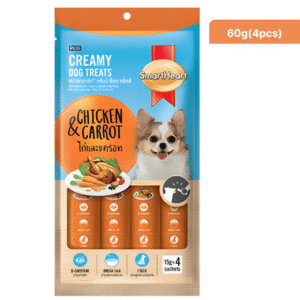 SmartHeart Chicken & Carrot Dog Creamy Treat - 3x60g(8pcs)