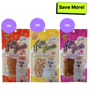 Kitty Treats Chicken Sushi, Chicken with Scallop and Soft Chicken and Tuna Cat Treats Combo - 30g+30g+30g
