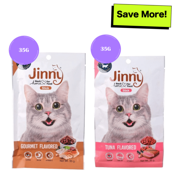 Jinny Gourmet and Tuna Cat Treats Combo - 35g+35g