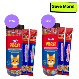 Drools Tuna & Bunito and Salmon & Skipjack Creamy Cat Treats Combo - 375g+375g