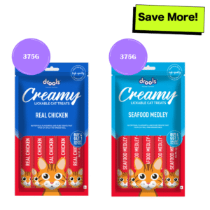 Drools Seafood Medley and Real Chicken Creamy Cat Treats Combo - 375g+375g