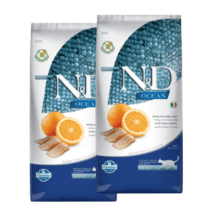 Farmina N&D Ocean Herring & Orange Grain Free Adult Cat Dry Food - 1.5kg