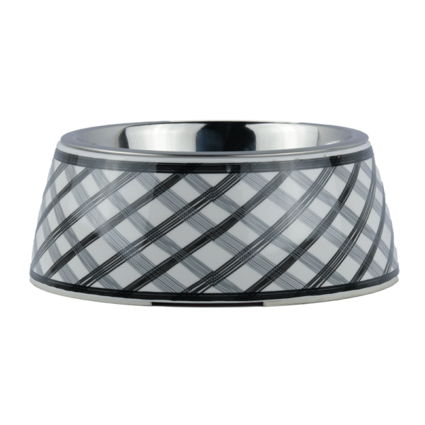 Basil Check Print Melamine Bowl for Dogs and Cats(200mL) - 200mL
