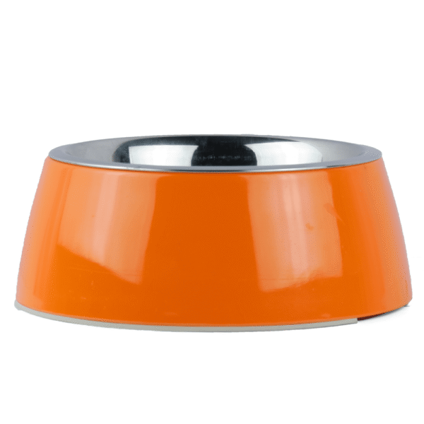 Basil Solid Color Melamine Bowl for Dogs and Cats (Orange)(200mL) - 200mL