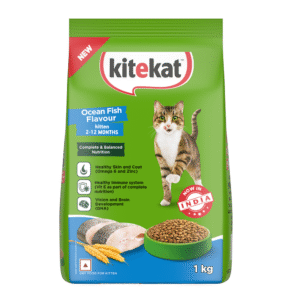 Kitekat Ocean Fish Kitten Dry Food - 5.6kg (2x2.8kg)