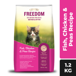 Signature Freedom Fish, Chicken and Peas Recipe Kitten Dry Cat Food - 1.2kg