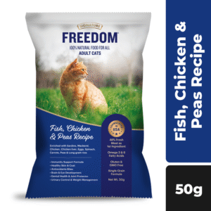 Signature Freedom Fish, Chicken and Peas Recipe Adult Cat Dry Food (50g) - 50g