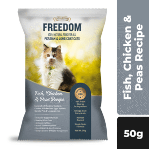 Signature Freedom Fish, Chicken and Peas Recipe Persian Cat Dry Food (50g) - 50g