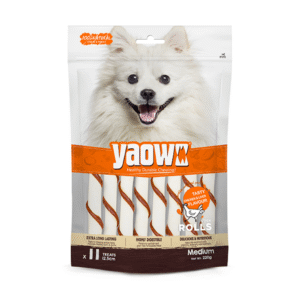 Gnawlers Yaowo Stick Roll Dog Treats (5 inch) - 500g