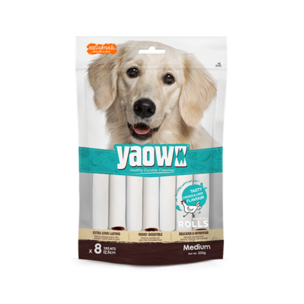 Gnawlers Yaowo Medulla Roll Dog Treats (4.5 inch) - 220g